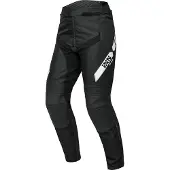 IXS RS-500 1.0 Zwart Wit Leren/Textiele Motorbroek Maat 98