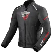 REV'IT! Sprint H2O Jas Zwart Neon Rood Maat 3XL
