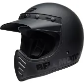 Bell Moto-3 Classic, kruishelm ,Mat-Zwart/Zwart ,XL