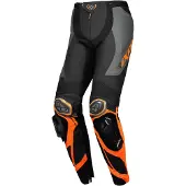 Ixon Vortex 3 PT Zwart Antraciet Oranje Leren Motorbroek Maat XL