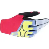 Alpinestars Techstar Handschoenen Lichtblauw Rood Bes Zwart Maat M