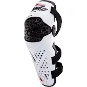 Leatt Dual Axis Pro Witte Knie- en Scheenbeschermers Maat S-M