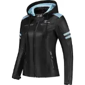 Rusty Stitches Joyce Hooded V2 Dames Motorfiets Leren Jas