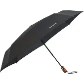 Samsonite Wood Classic S 3 Sect. Auto O/C Short black paraplu