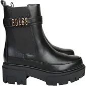 GUESS Enkellaarsjes 'Yelma' goud / zwart