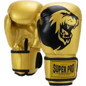 Super Pro Combat Gear Talent (kick)bokshandschoenen Goud/Zwart 6oz