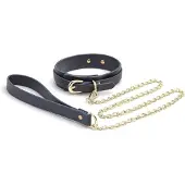 NSNovelties Halsband met Ketting Bondage Couture - Blauw*