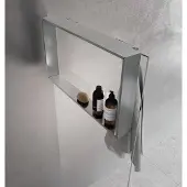 Novellini Kuadra Frame planchet 60x40 cm Mat Chroom