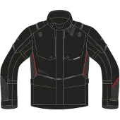 Modeka Trohn motorjas, textiel, zwart/donkergrijs, maat L