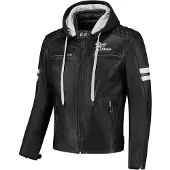 Rusty Stitches Jari Hooded V2 Motorfiets lederen jas