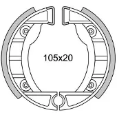 Newfren remsegment gf0152 ciao, si ø105mm voor (gietwiel)