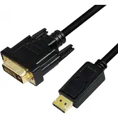 Logilink CV0133 video kabel adapter 5 meter DisplayPort DVI Zwart