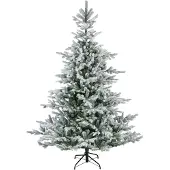 Everlands Grandis Fir kunstkerstboom groen besneeuwd H210 cm D150 cm