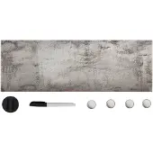 vidaXL Magneetbord wandmontage 60x20 cm glas