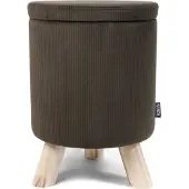 Senza Ribbel Opbergpoef - Donker Groen