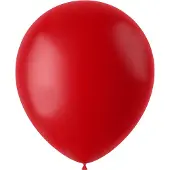 Folat Ballonnen Ruby Red Mat 33cm - 50 stuks (mat ruby rood)