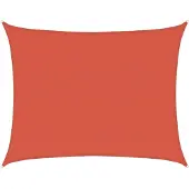 vidaXL Zonnezeil 160 g/m² 6x7 m HDPE terracottakleurig