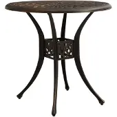 vidaXL Tuintafel 78x78x72 cm gietaluminium bronskleurig