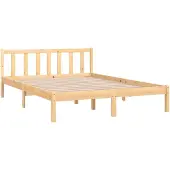 vidaXL Bedframe massief grenenhout 160x200 cm