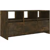vidaXL Tv-meubel 102x37,5x52,5 cm bewerkt hout gerookt eikenkleurig