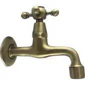 Pb klassieke muurfonteinkraan met sterknop koud water brons 1208855602