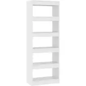 vidaXL Boekenkast/kamerscherm 60x30x166 cm spaanplaat wit