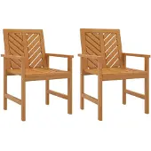 vidaXL Tuinstoelen 2 st massief acaciahout