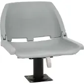 vidaXL 2-delige Bootstoelenset inklapbaar 48x51x41 cm grijs