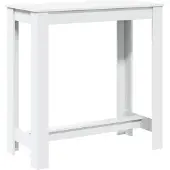 vidaXL Bartafel 102x50x103,5 cm bewerkt hout wit