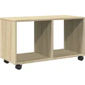 vidaXL Rolkast 72x33x42,5 cm bewerkt hout sonoma eikenkleurig