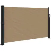 vidaXL Windscherm uittrekbaar 117x300 cm taupe