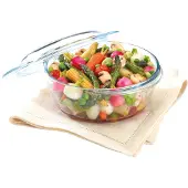 Pyrex Ronde Ovenschaal Met Deksel 1,4ltr Pyrex Serveerschaal