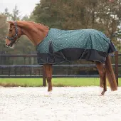 QHP Regendeken de luxe 0 gram met fleecevoering 1200D Emerald
