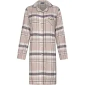 Pastunette Dames Nachthemd - Beige Check - Flanel - Maat 36