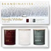 Skandinavisk Nordic Winter Geurkaarsenset 3 x 65 g - Geurkaarsen Zweedse Koolzaadwas Multi - 22022