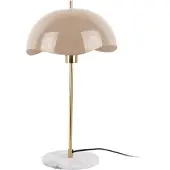 Leitmotiv Tafellamp Waved Dome Enamel Soft Brown