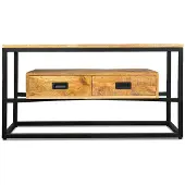 Benoa Salontafel Len rechthoek mangohout 120x60 cm