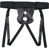Gender X - Double Rider - Strapon harnas met vibrerende vingerring