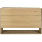 Ethnicraft Nordic ladenkast eikenhout voor binnen 130x56x83 cm