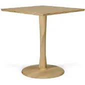 Ethnicraft Torsion eettafel eiken vierkant 70x70cm