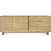 Ethnicraft Wave binnen dressoir eiken hout 205cm geolied