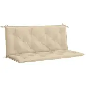 vidaXL Tuinbankkussen 120x(50+50)x7 cm oxford stof beige