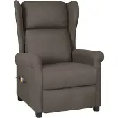 vidaXL Massagestoel stof bruin