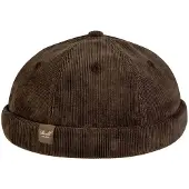 REELL Docker Cap Dark Brown Cord | Dark Brown Cord / One Size Fits Most