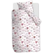 Beddinghouse x Hanneke de Jager Kinderdekbedovertrek Sweethearts Multi 120x150
