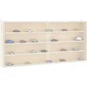 vidaXL Houten vitrinekast met deuren 80x8,5x37cm