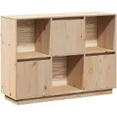 vidaXL Dressoir 110,5x35x80 cm massief grenenhout
