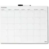Desq Maandplanner Magnetisch Schroeven 50 (B) x 40 (H) cm Metaal Wit