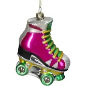 HD Collection Ornament Rollerskate glas Multi 10.1cm