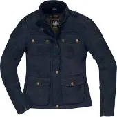 Merlin Buxton II Dames Marine Blauw Wax Motorjas Maat XS